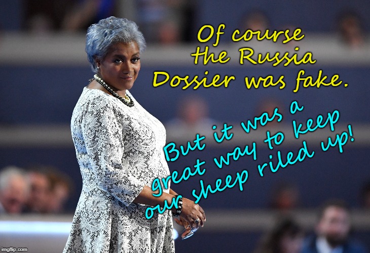Russia Dossier fake; keep sheep riled up! | Of course the Russia Dossier was fake. But it was a great way to keep our sheep riled up! | image tagged in russia dossier,trump russia collusion,democrats,liberals,witch hunt | made w/ Imgflip meme maker
