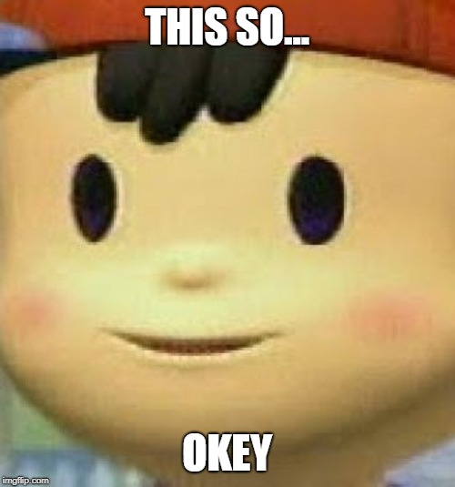 Ness Face | THIS SO... OKEY | image tagged in ness face | made w/ Imgflip meme maker