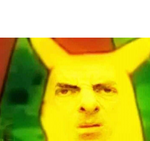 Mr Bean Pikachu Blank Meme Template