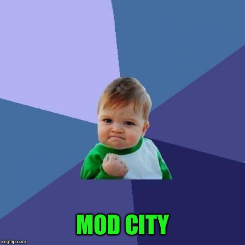 Success Kid Meme | MOD CITY | image tagged in memes,success kid | made w/ Imgflip meme maker