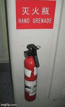 Hand grenade  | image tagged in gifs,engrish | made w/ Imgflip images-to-gif maker