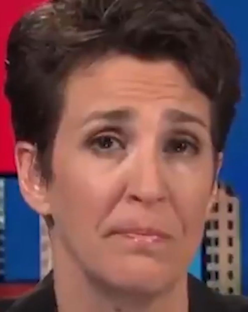 Maddow crying Blank Meme Template