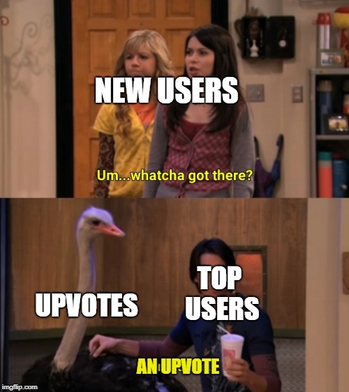 And if only many top users like me would notice new users memes | NEW USERS; UPVOTES; TOP USERS; AN UPVOTE | image tagged in whatcha got there,imgflip users,meanwhile on imgflip | made w/ Imgflip meme maker