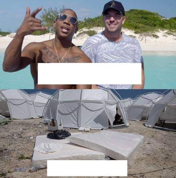 Fyre Before & After Blank Meme Template