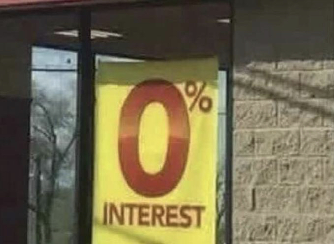 0% Interest Blank Meme Template