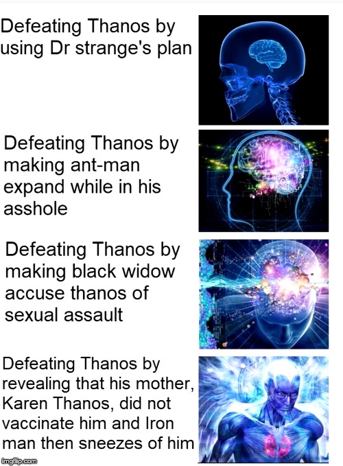 image tagged in thanos,avengers endgame | made w/ Imgflip meme maker