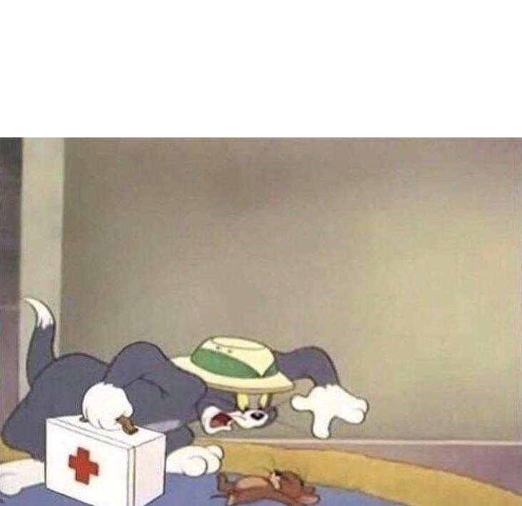 High Quality Tom & Jerry Blank Meme Template