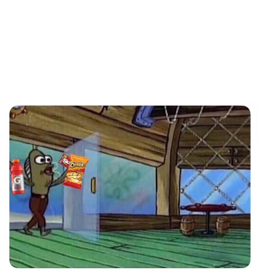 Bringing snacks Blank Meme Template