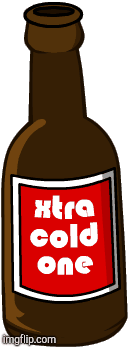 Xtra cold one  | image tagged in gifs,beer | made w/ Imgflip images-to-gif maker