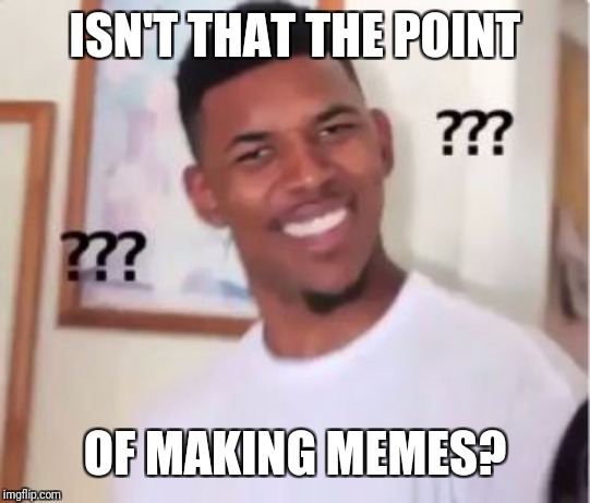 Nick Young | ISN'T THAT THE POINT OF MAKING MEMES? | image tagged in nick young | made w/ Imgflip meme maker