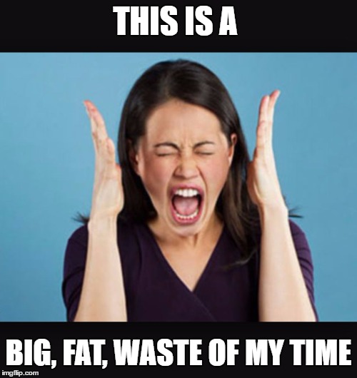 But, somebody's got to do it. | THIS IS A; BIG, FAT, WASTE OF MY TIME | image tagged in screaming woman,random,waste of time,imgflip points | made w/ Imgflip meme maker