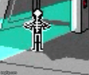 Roger Wilco Skeleton  | image tagged in gifs,space quest 3 | made w/ Imgflip images-to-gif maker