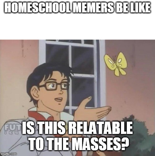 Que clase de... | HOMESCHOOL MEMERS BE LIKE; IS THIS RELATABLE TO THE MASSES? | image tagged in que clase de | made w/ Imgflip meme maker