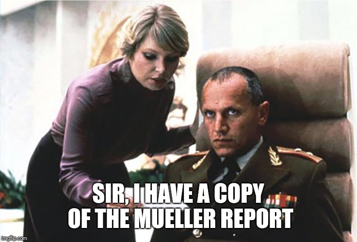 SIR, I HAVE A COPY OF THE MUELLER REPORT | image tagged in trump,robert mueller,donald trump | made w/ Imgflip meme maker