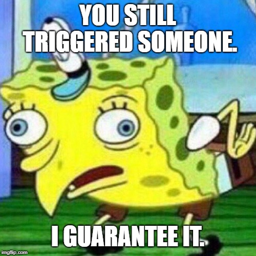 triggerpaul | YOU STILL TRIGGERED SOMEONE. I GUARANTEE IT. | image tagged in triggerpaul | made w/ Imgflip meme maker