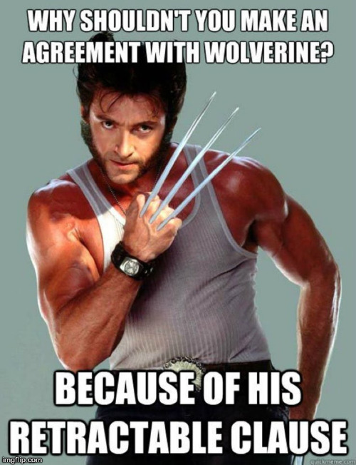 Reposting Puns as good as this all the way... :) | . | image tagged in funny,memes,wolverine,bad pun,repost | made w/ Imgflip meme maker