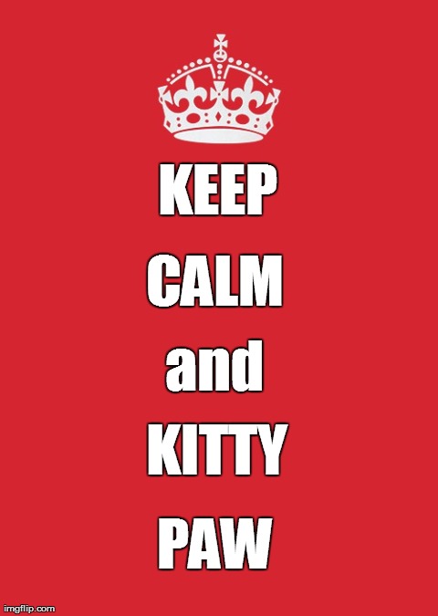 Keep Calm and Kitty Paw | image tagged in memes,keep calm,kitty paw | made w/ Imgflip meme maker