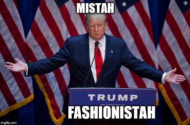 Donald Trump | MISTAH FASHIONISTAH | image tagged in donald trump | made w/ Imgflip meme maker