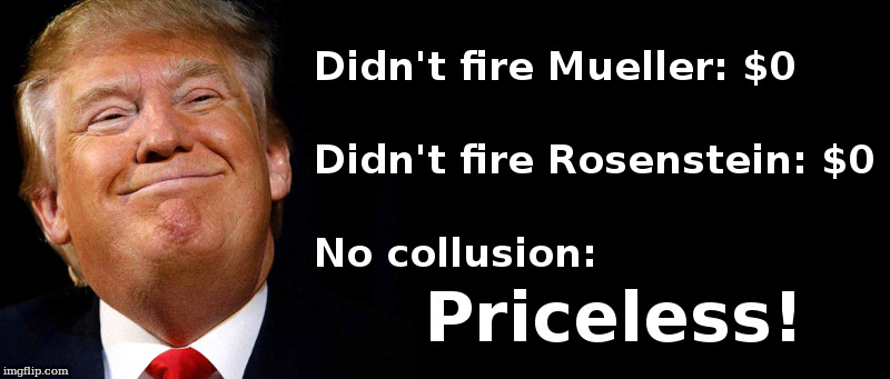 Priceless! | image tagged in donald trump,robert mueller,witch hunt | made w/ Imgflip meme maker