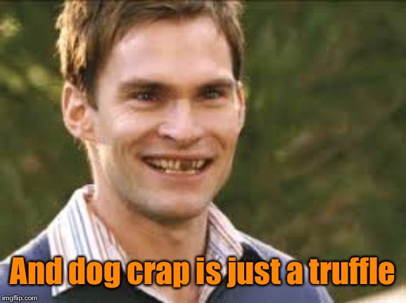 And dog crap is just a truffle | made w/ Imgflip meme maker