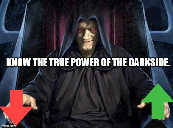 Know... | KNOW THE TRUE POWER OF THE DARKSIDE. | image tagged in darkside,star wars | made w/ Imgflip meme maker
