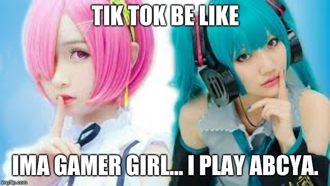 Tik Tok Traps | TIK TOK BE LIKE; IMA GAMER GIRL... I PLAY ABCYA. | image tagged in tik tok traps | made w/ Imgflip meme maker