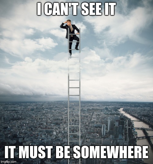 searching | I CAN'T SEE IT IT MUST BE SOMEWHERE | image tagged in searching | made w/ Imgflip meme maker