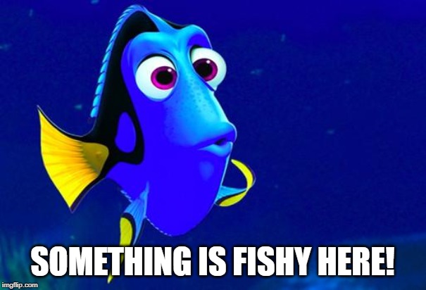 Bad Memory Fish | SOMETHING IS FISHY HERE! | image tagged in bad memory fish | made w/ Imgflip meme maker