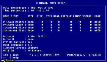 CMOS Setup | image tagged in gifs,msdos | made w/ Imgflip video-to-gif maker