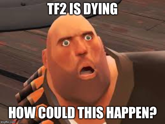 HOW COULD THIS HAPPEN | TF2 IS DYING; HOW COULD THIS HAPPEN? | image tagged in how could this happen | made w/ Imgflip meme maker