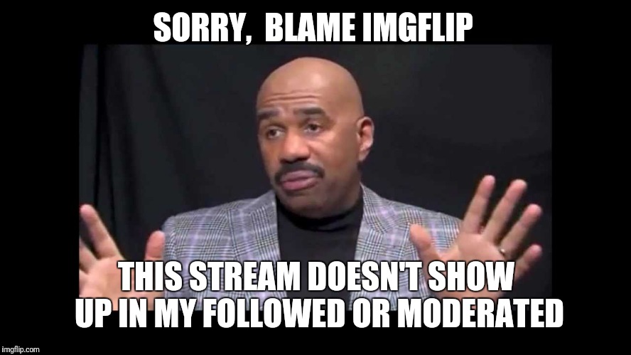 not my fault oscars | SORRY,  BLAME IMGFLIP THIS STREAM DOESN'T SHOW UP IN MY FOLLOWED OR MODERATED | image tagged in not my fault oscars | made w/ Imgflip meme maker