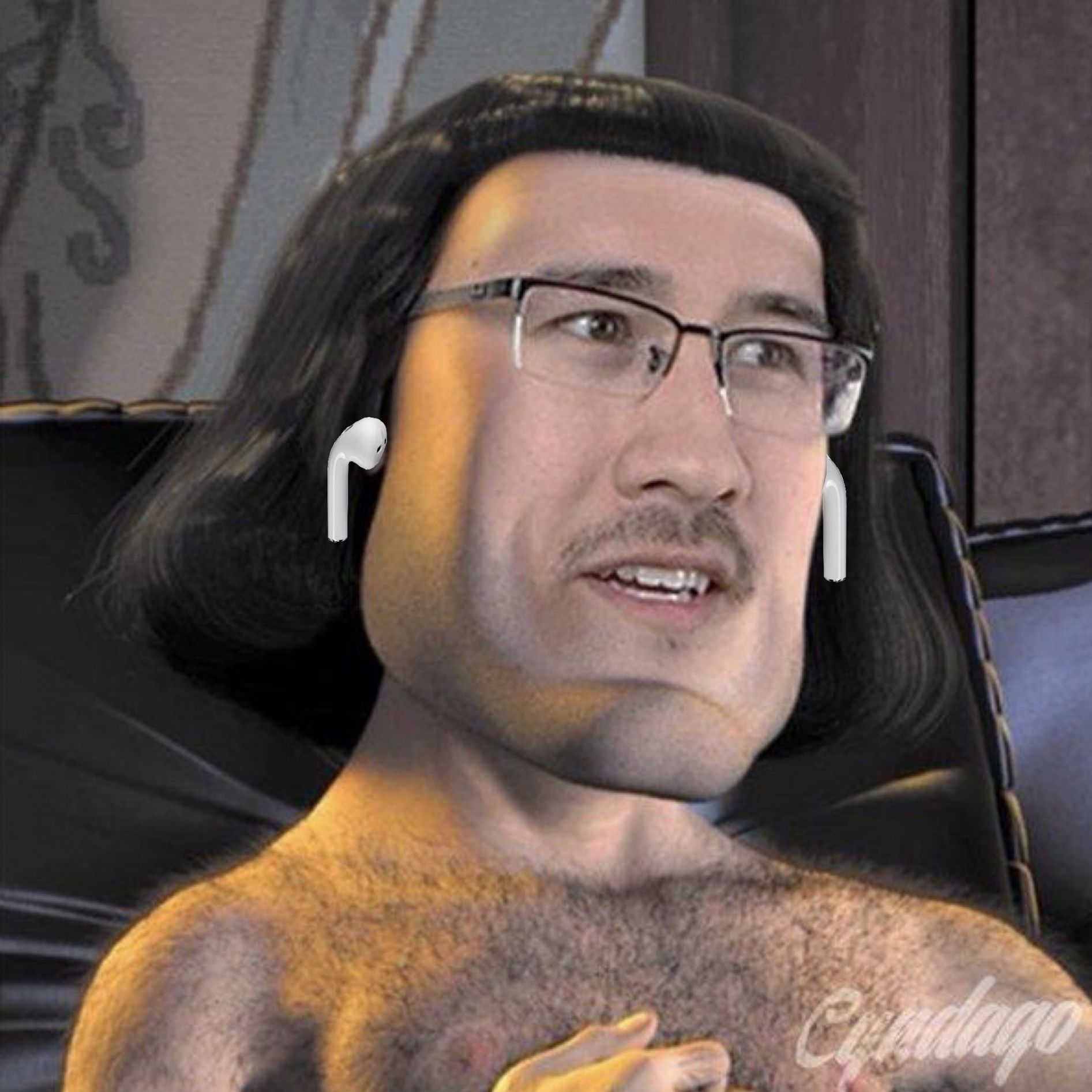 High Quality Farquaad Airpods Blank Meme Template