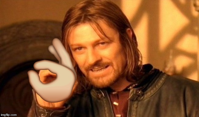 One Does Not Simply Make A Finger Circle | image tagged in one does not simply,circle | made w/ Imgflip meme maker