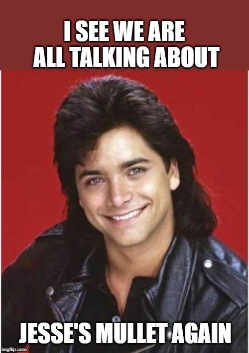 I SEE WE ARE ALL TALKING ABOUT; JESSE'S MULLET AGAIN | image tagged in jesse | made w/ Imgflip meme maker