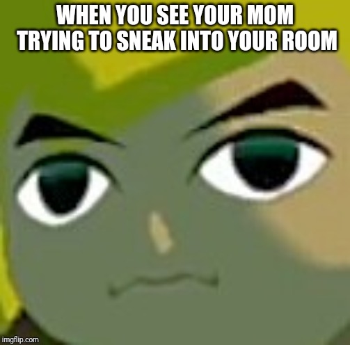 WHEN YOU SEE YOUR MOM TRYING TO SNEAK INTO YOUR ROOM | made w/ Imgflip meme maker