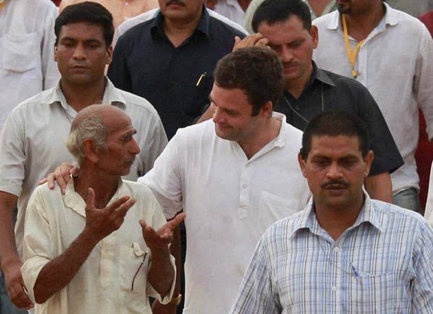 Rahul Gandhi and Farmer Blank Meme Template
