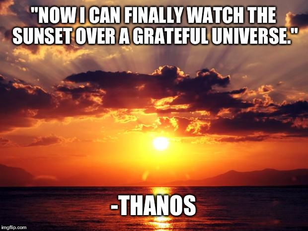 Thanos Sunset - The perfect thanos sunset snap animated gif for your