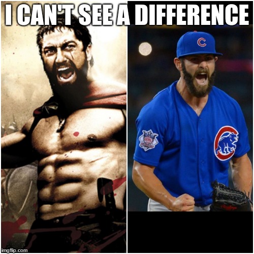 Arrieta Leonidas | I CAN'T SEE A DIFFERENCE | image tagged in arrieta leonidas | made w/ Imgflip meme maker