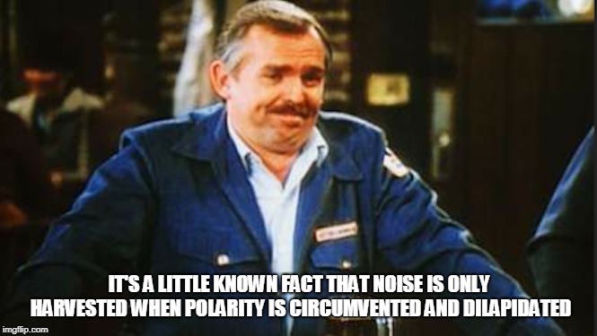 IT'S A LITTLE KNOWN FACT THAT NOISE IS ONLY HARVESTED WHEN POLARITY IS CIRCUMVENTED AND DILAPIDATED | made w/ Imgflip meme maker