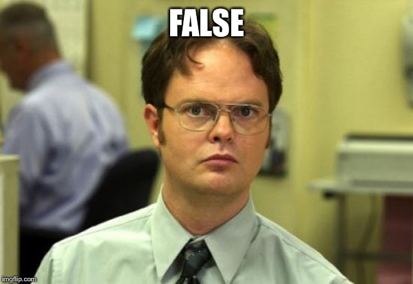 Dwight Schrute Meme | FALSE | image tagged in memes,dwight schrute | made w/ Imgflip meme maker