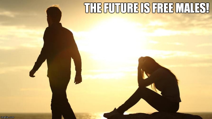 The Future is Females? | THE FUTURE IS FREE MALES! | image tagged in mgtow,red pill,male liberation | made w/ Imgflip meme maker