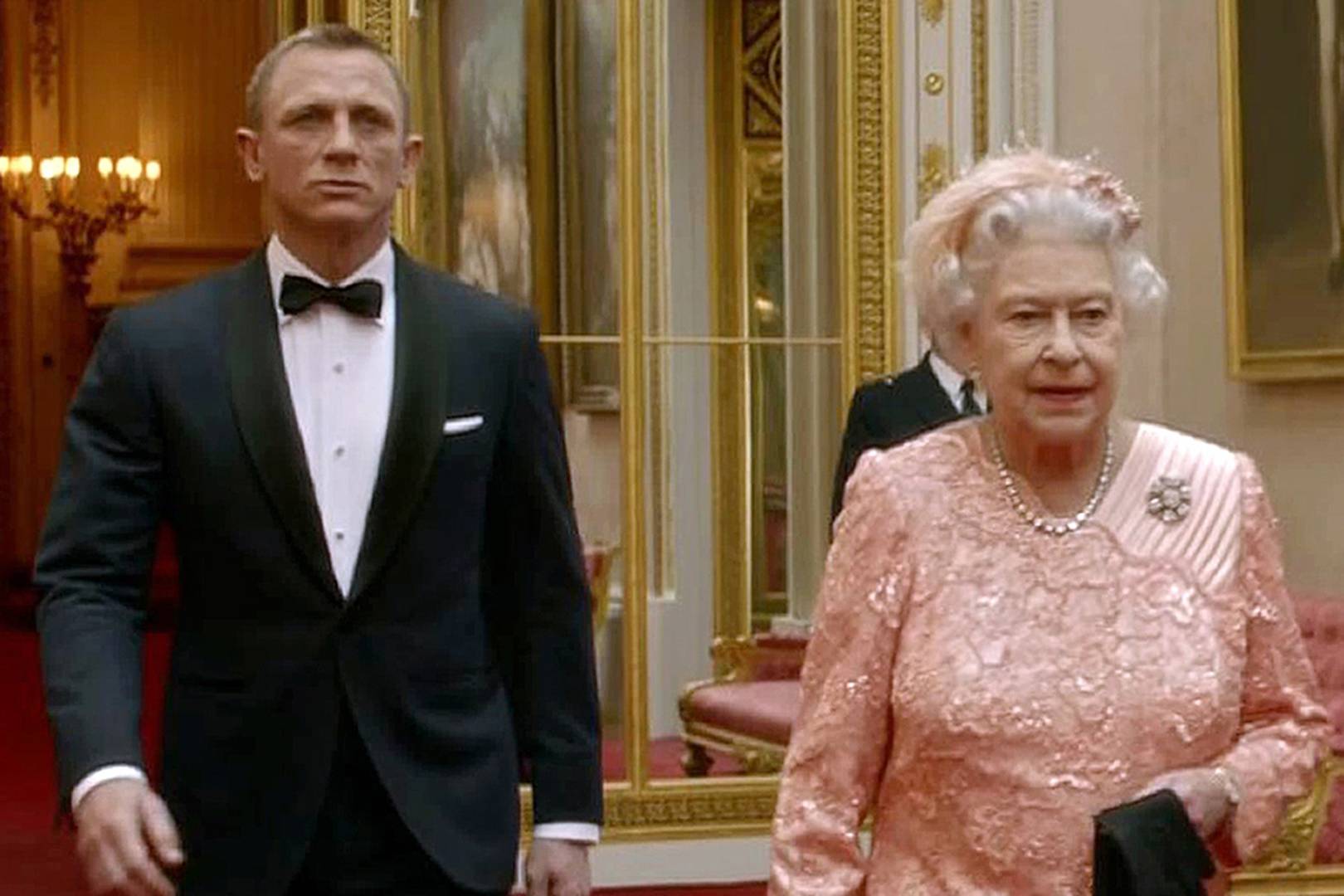 High Quality James Bond and The Queen Blank Meme Template