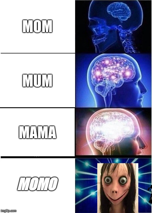 Expanding Brain Meme | MOM; MUM; MAMA; MOMO | image tagged in memes,expanding brain | made w/ Imgflip meme maker