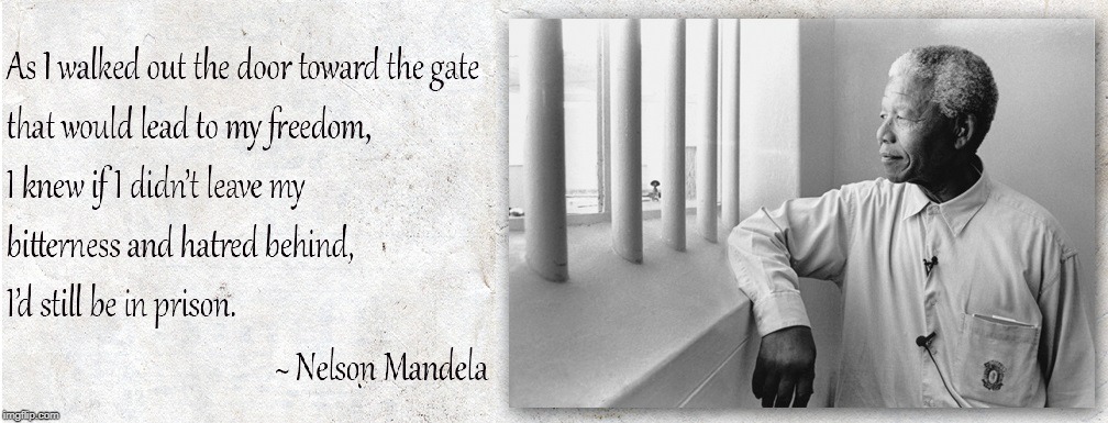 We're Imprisoned by Politicians who Tear the Country Apart with their Hatred for Each Other | AS I WALKED OUT THE DOOR TOWARD THE GATE THAT WOULD LEAD TO MY FREEDOM I KNEW IF I DIDN'T LEAVE MY BITTERNESS AND HATRED BEHIND, I'D STILL BE IN PRISON. - NELSON MANDELA | image tagged in vince vance,nelson mandela,civil war,politicians fighting,nothing gets accomplished,compromise | made w/ Imgflip meme maker