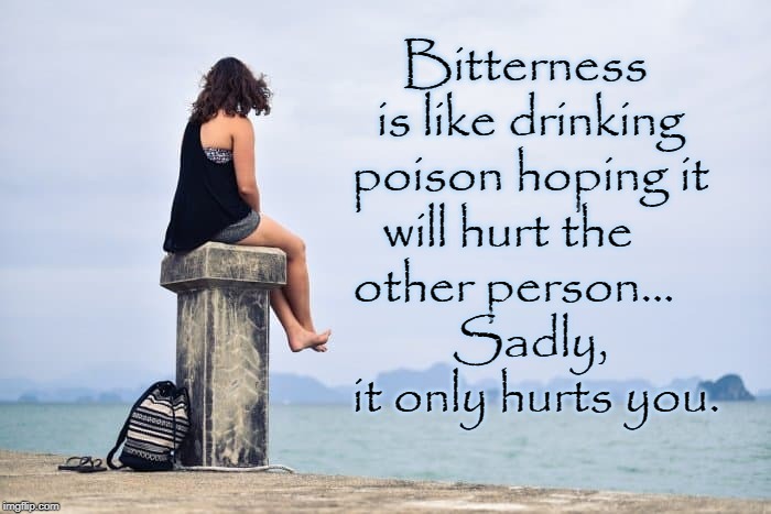 "Revenge is a dish best served cold."  —Klingon Proverb | Bitterness is like drinking poison hoping it will hurt the 
   other person...         Sadly,         it only hurts you. | image tagged in vince vance,proverbs,sayings,bitterness,you only hurt yourself,poison | made w/ Imgflip meme maker