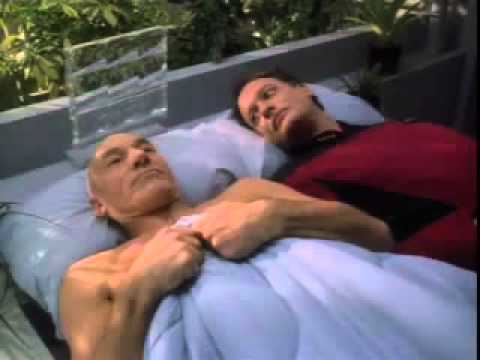 Picard in bed with Q Blank Meme Template