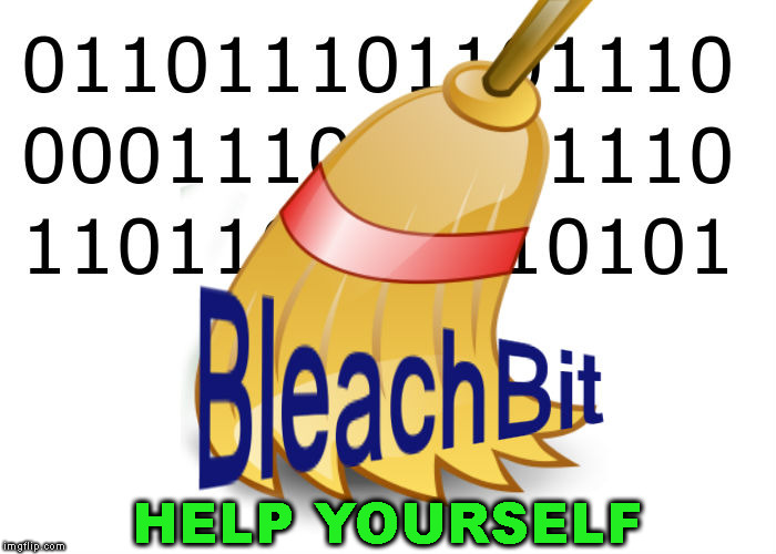 bleach bit hillary intent | HELP YOURSELF | image tagged in bleach bit hillary intent | made w/ Imgflip meme maker