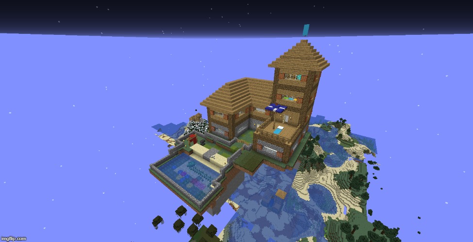 WELCOME TO MY HOUSE | image tagged in wow,minecraft | made w/ Imgflip meme maker
