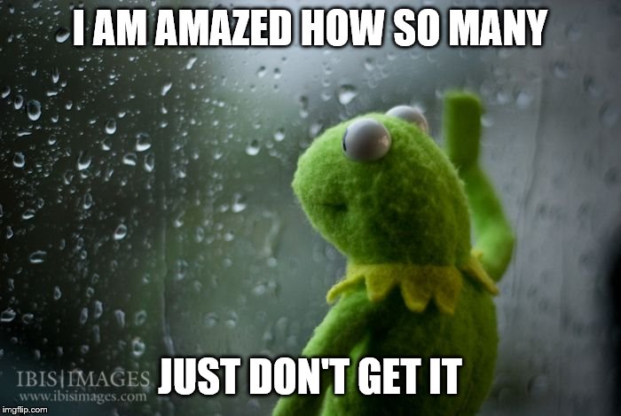 kermit window | I AM AMAZED HOW SO MANY JUST DON'T GET IT | image tagged in kermit window | made w/ Imgflip meme maker