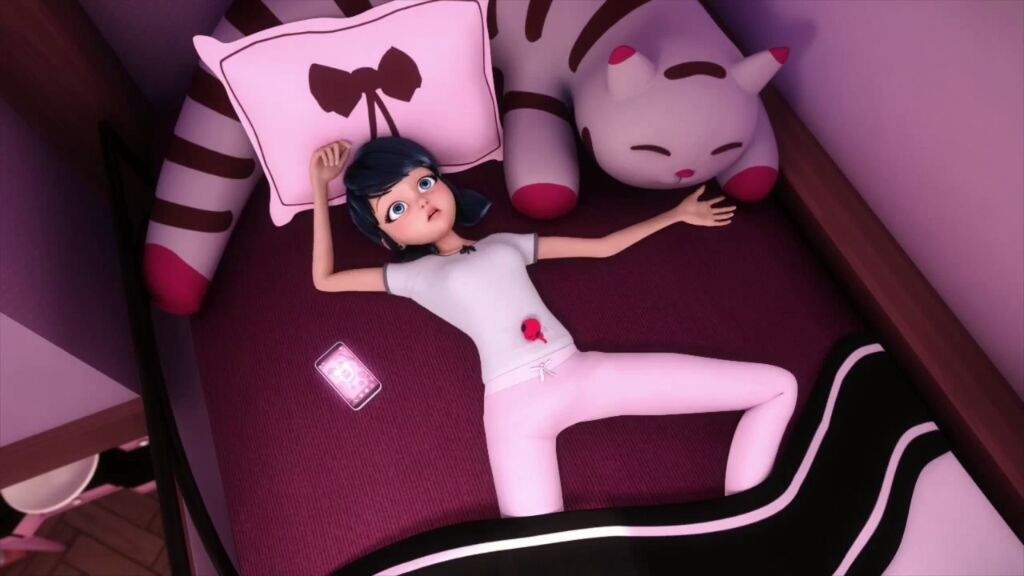 High Quality Miraculous Ladybug Marinette In bed Blank Meme Template